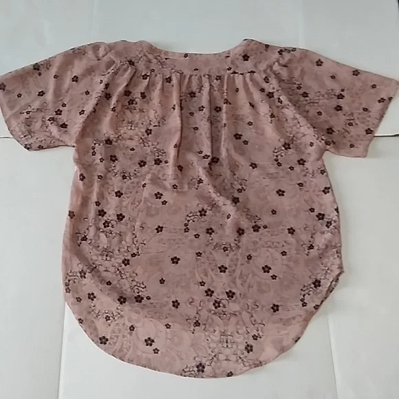 Top by AUTOGRAPH Short Sleeve Beige & Black X-LARGE - Picture 4 of 5